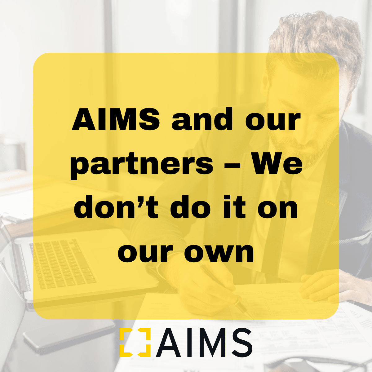 AIMS and our partners title page